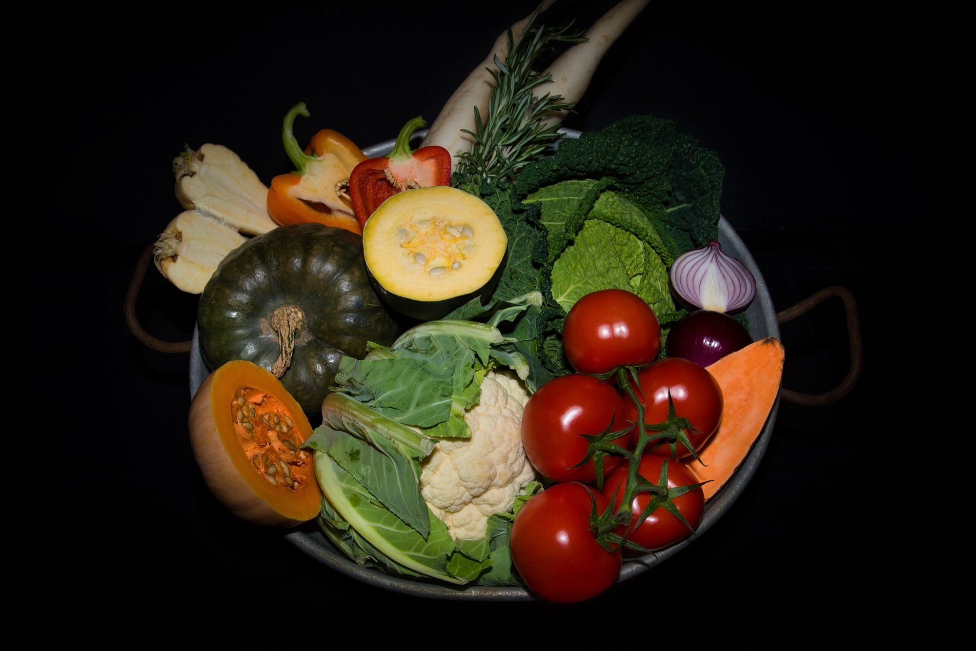 Seasonal fruit and vegetables